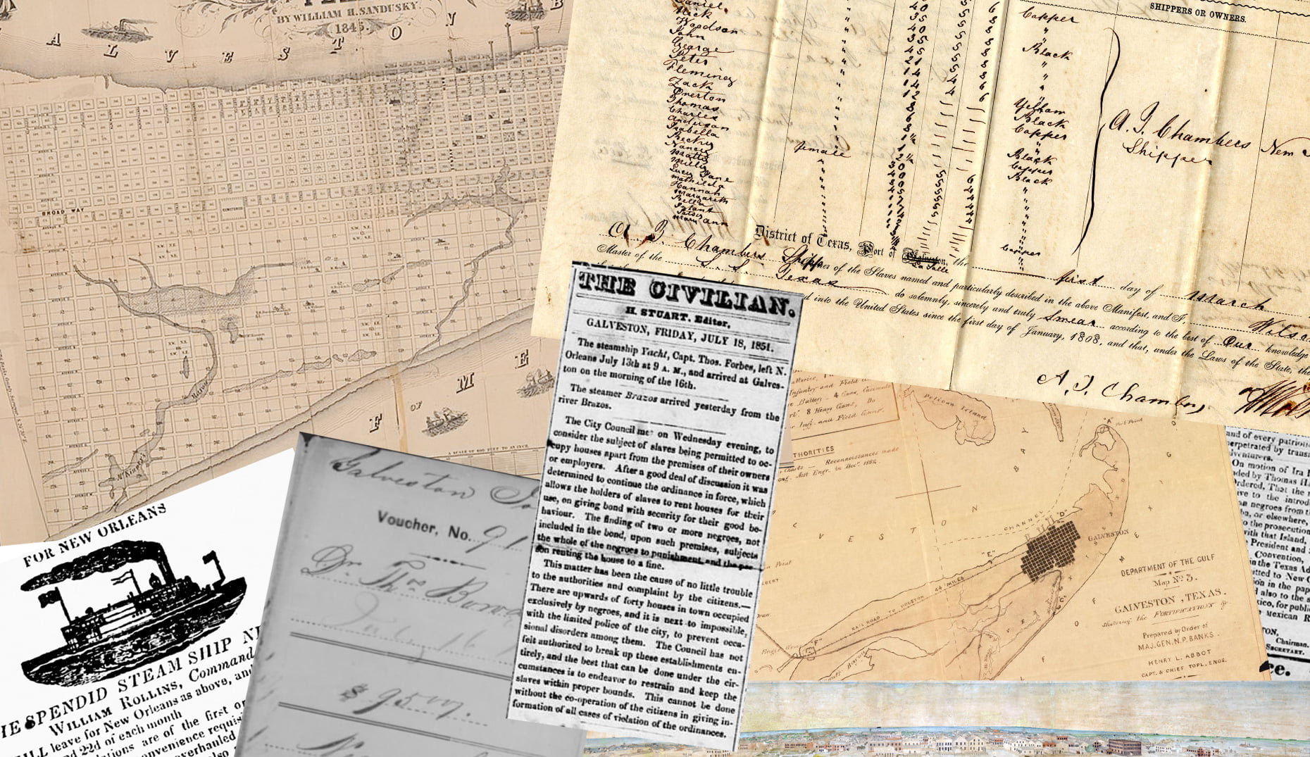 Facing the Gulf Learning Stories of Slavery in Galveston, 18161865