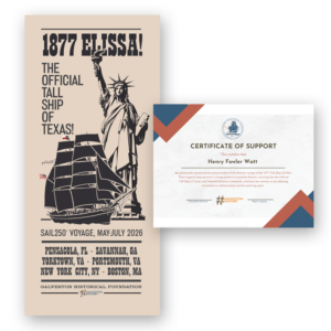 Galveston 250 Pledge Poster